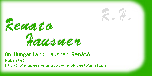 renato hausner business card